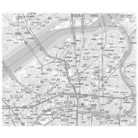 C大阪市北区1／25,000白地図タウンロード販売