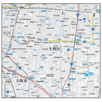 A大阪市生野区1／25,000地図タウンロード販売