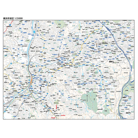 A横浜市栄区1/25000地図タウンロード販売