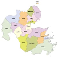 47都道府県行政区_大分県無料地図