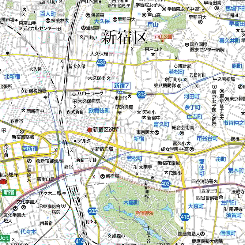 A東京都新宿区1/25000地図ダウンロード販売 | 地図素材 A東京都新宿区1/25000地図ダウンロード販売 | 地図素材