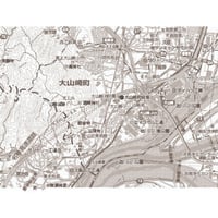 C京都府大山崎町　1／50,000白地図タウンロード販売