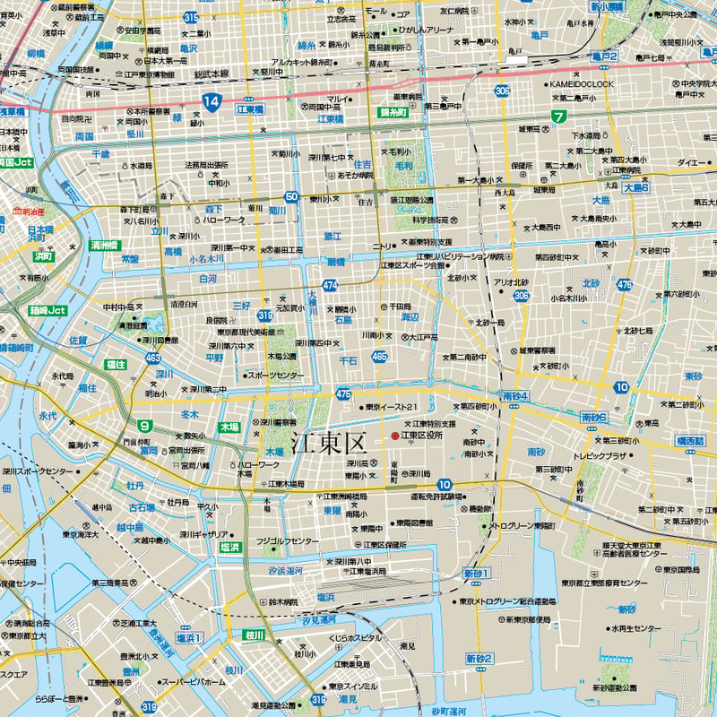 B東京23区全図1／25,000地図ダウンロード販売 | 地図素材