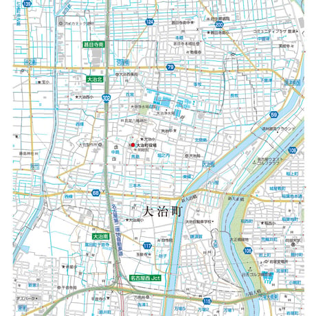 A大治町1/25000地図タウンロード販売