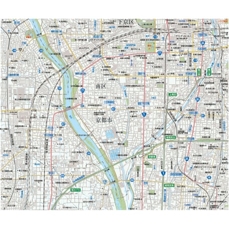 A京都区別 南区1/25000地図タウンロード販売