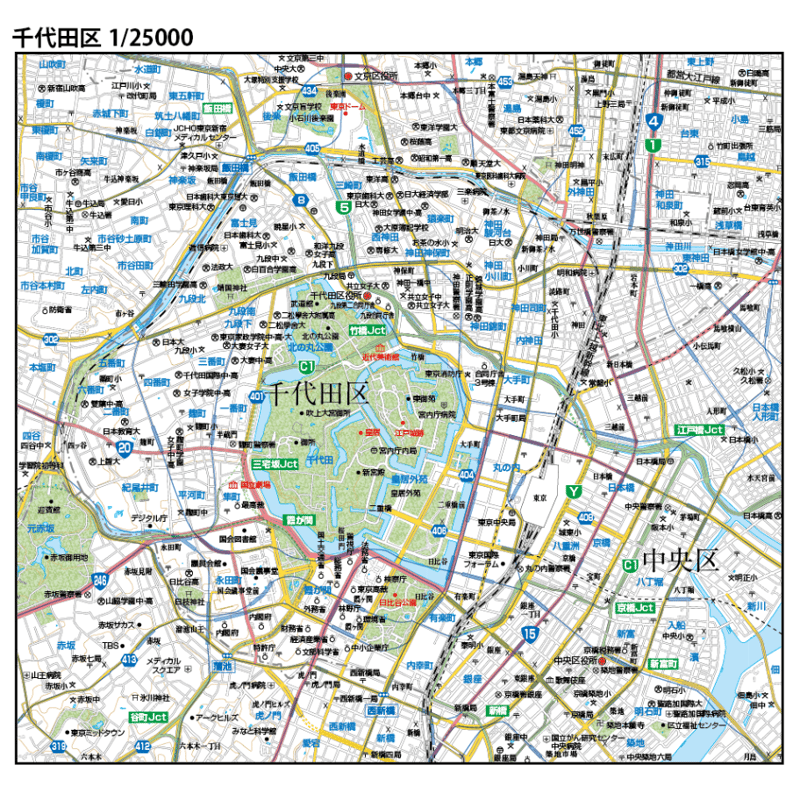 Hi-Map 東京 千代田区 東京都千代田区の地図 | Map-It マップ・イット
