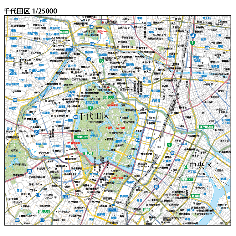 A東京都千代田区1/25000地図ダウンロード販売 | 地図素材 A東京都千代田区1/25000地図ダウンロード販売 | 地図素材