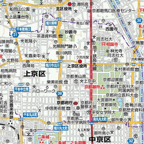 A京都市上京区　1／50,000地図タウンロード販売