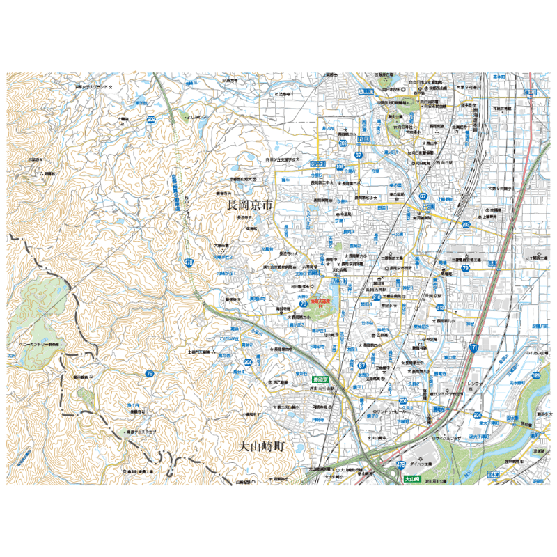 長岡市① 令和4年発行 地図 地籍版 長岡市① 令和4年発行 地図 地籍版
