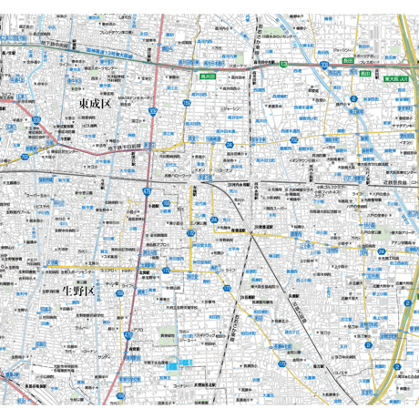 A大阪24区全図　1／25,000地図タウンロード販売