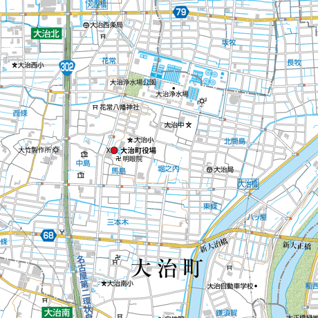 A大治町1/25000地図タウンロード販売