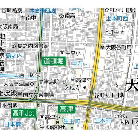 A大阪市中央区1／25,000地図タウンロード販売