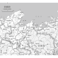 県別マップ　C京都府白地図ダウンロード販売