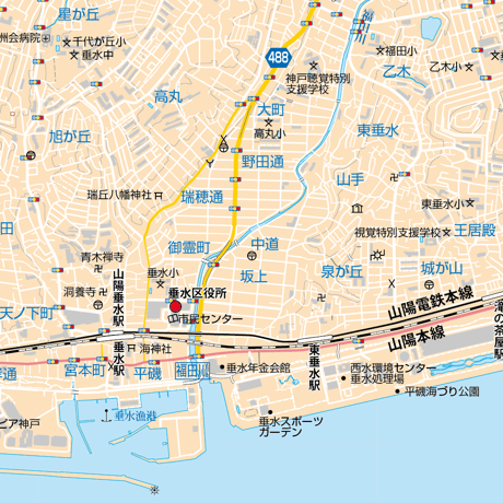 B神戸市垂水区1/25000地図タウンロード販売