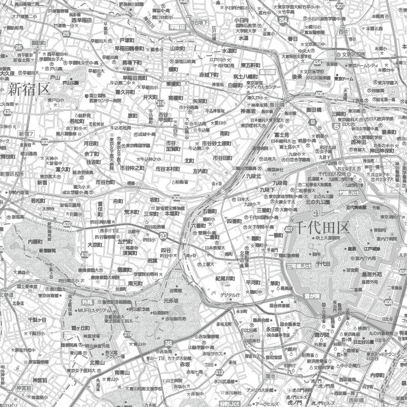 C東京23区全図1／25,000白地図ダウンロード販売 | 地図素材