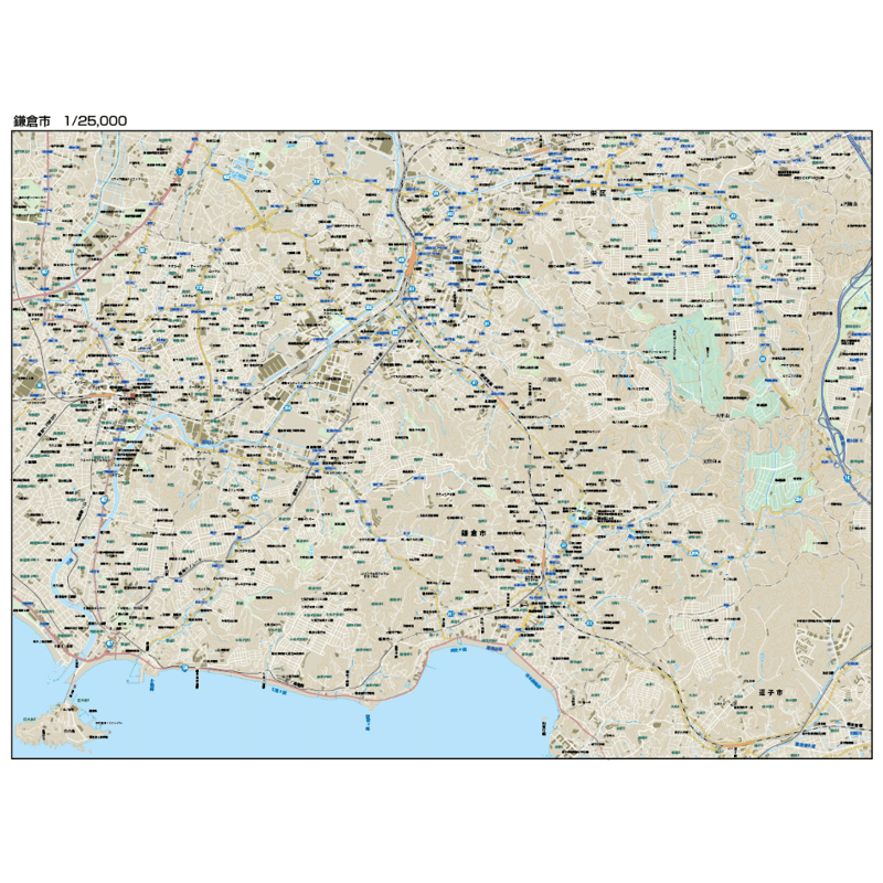 B鎌倉市1/25000地図ダウンロード販売 | 地図素材 B鎌倉市1/25000地図ダウンロード販売 | 地図素材
