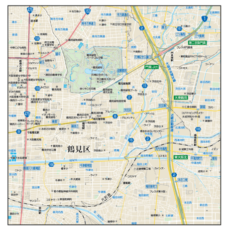 B大阪市鶴見区1／25,000地図タウンロード販売