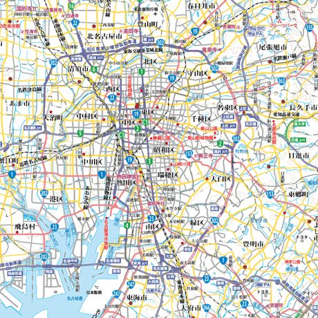 Bタイプ愛知県詳細地図1/200000タウンロード販売