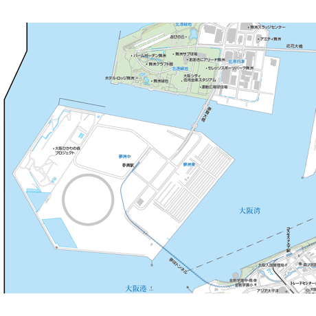 A大阪市此花区1／25,000地図タウンロード販売