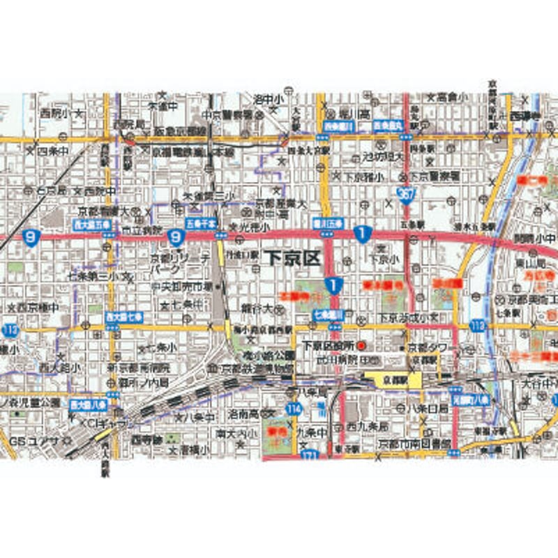 A京都市 下京区 1/50,000地図タウンロード販売 | 地図素材 A京都市 下京区 1/50,000地図タウンロード販売 | 地図素材