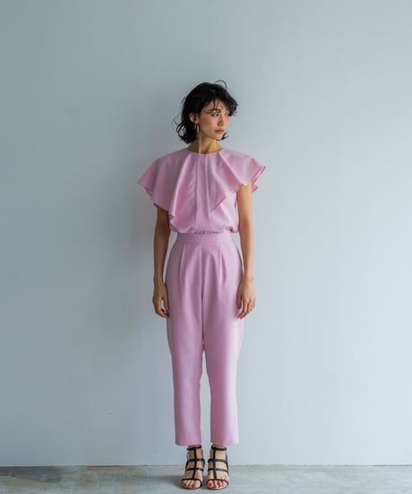 新品】モニーレ 麻 レーヨン ブラウス ワイドパンツ セットアップ  