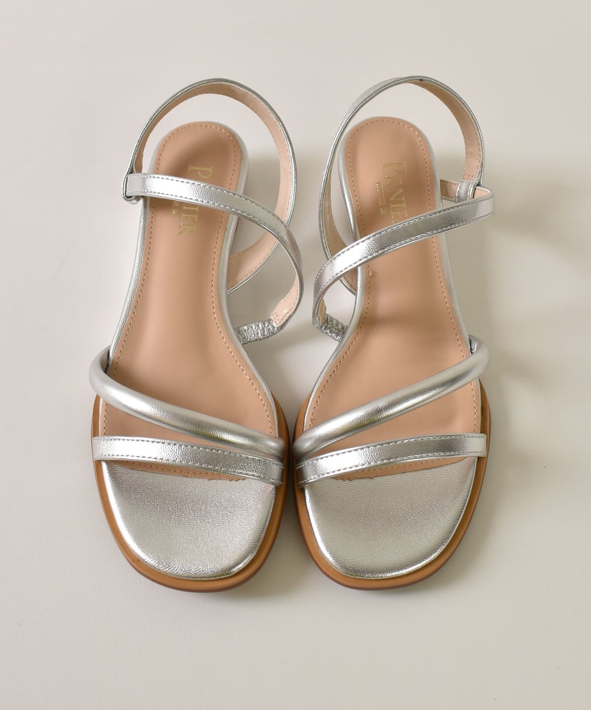 セベージュ　サンダル　38 シルバー セベージュサンダル38 シルバー