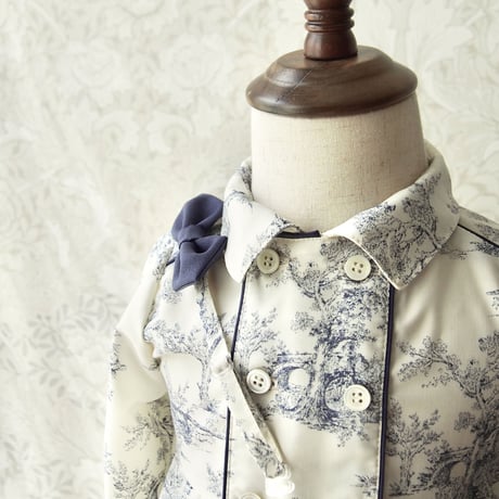 王子様シャツ【 トワルドジュイ/Dusty blue/シャツ単品 】