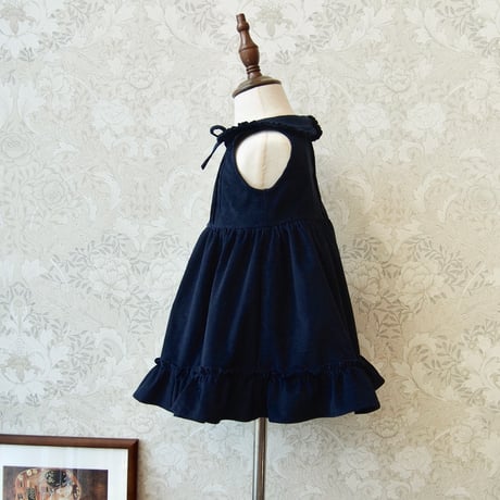 絵本コーデュロイジャンパースカート【 不思議の国のアリス/ Midnight navy 】