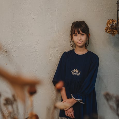 絵本ワンピース【 3びきのくま / Navy 】