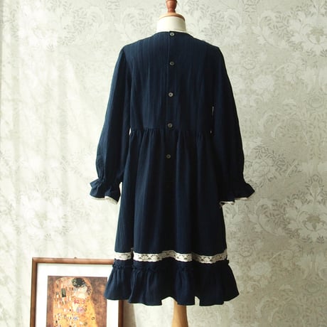 絵本ワンピース【 3びきのくま / Navy 】