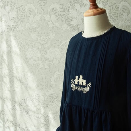 絵本ワンピース【 3びきのくま / Navy 】