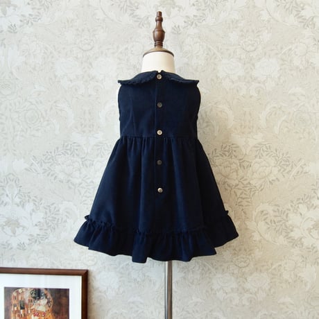 絵本コーデュロイジャンパースカート【 不思議の国のアリス/ Midnight navy 】