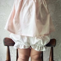 レースかぼちゃパンツ【 Off white blue 】