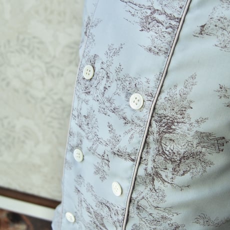 王子様シャツ【 トワルドジュイ/Dusty blue/シャツ単品 】
