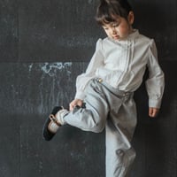 スリーピングパンツ【 Gray & Sleeping rose 】
