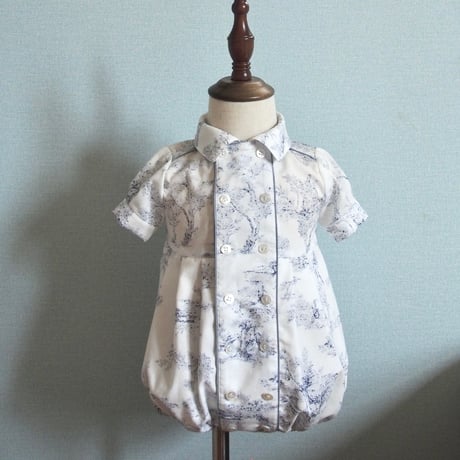 王子様シャツ 単品【 トワルドジュイ / White blue 】