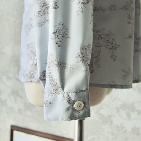 王子様シャツ【 トワルドジュイ/Dusty blue/シャツ単品 】