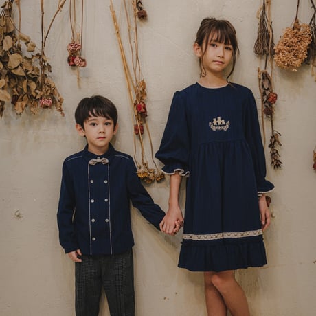 絵本ワンピース【 3びきのくま / Navy 】