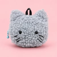 【新作】もふもふ猫ちゃんコインケース｜しずくちゃんカラー