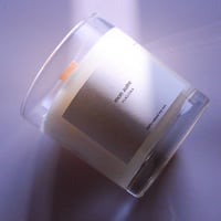 Peony and Amberwood aroma candle