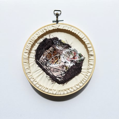 刺繍作品「朝ごはん」
