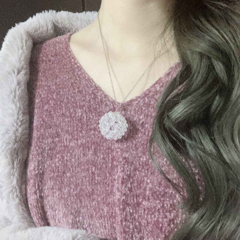 神聖幾何学フラーレン水晶ネックレス（4mm玉）ぷちたま☆ | acotama STORE