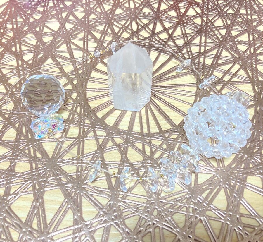 L】神聖幾何学フラーレン369サンキャッチャー（6mm玉使用