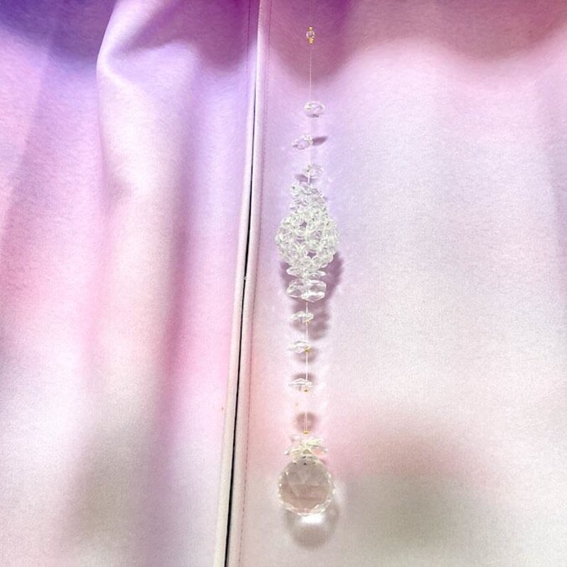 L】神聖幾何学フラーレン369サンキャッチャー（6mm玉使用