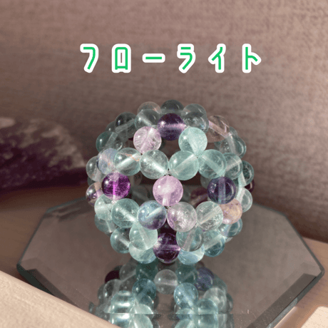 神聖幾何学フラーレン水晶チャクラカラー（6mm玉）