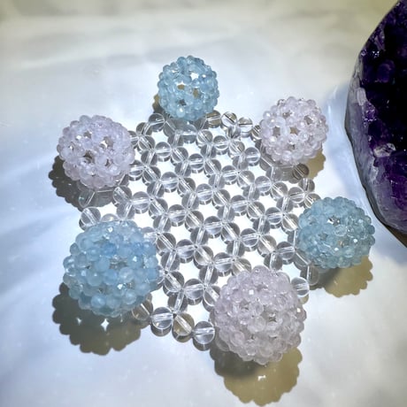 神聖幾何学フラーレン ラウンド 希少 ダンビュライトAA++ ネックレストップ 神聖幾何学フラーレン ラウンド 希少 ダンビュライトAA++