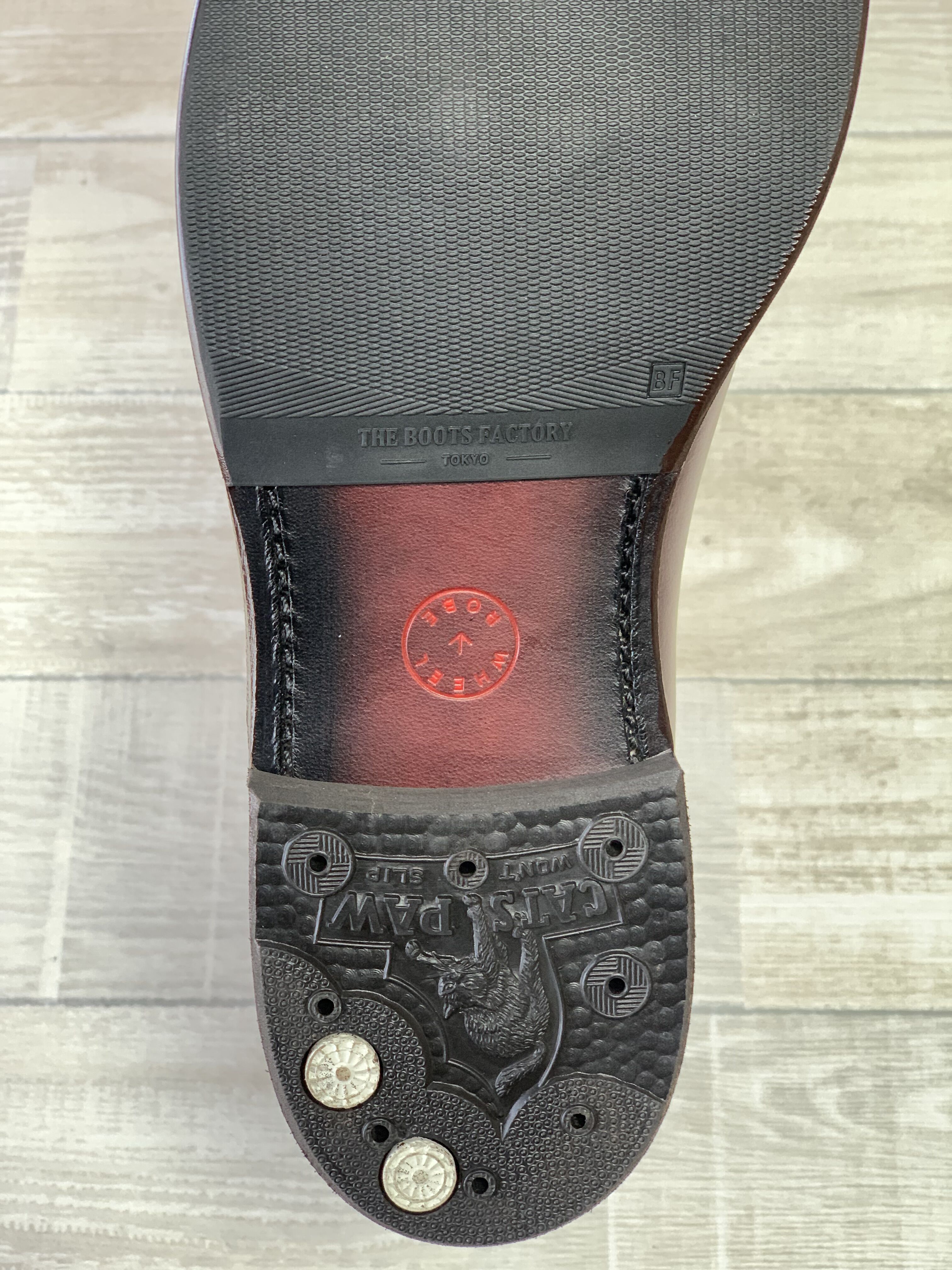WHEEL ROBE ＃15066 Eウィズ プレーントゥ バーガンディ | LEATHER