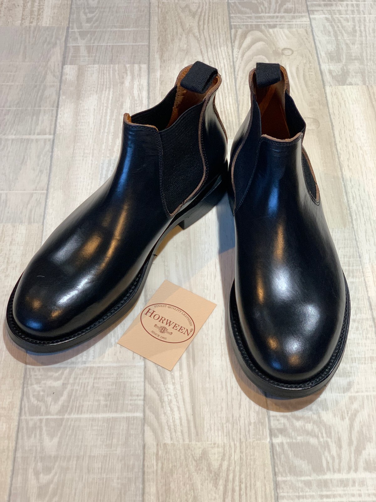 WHEEL ROBE #15074 サイドエラスティックブーツ ブラック | LEATHER 