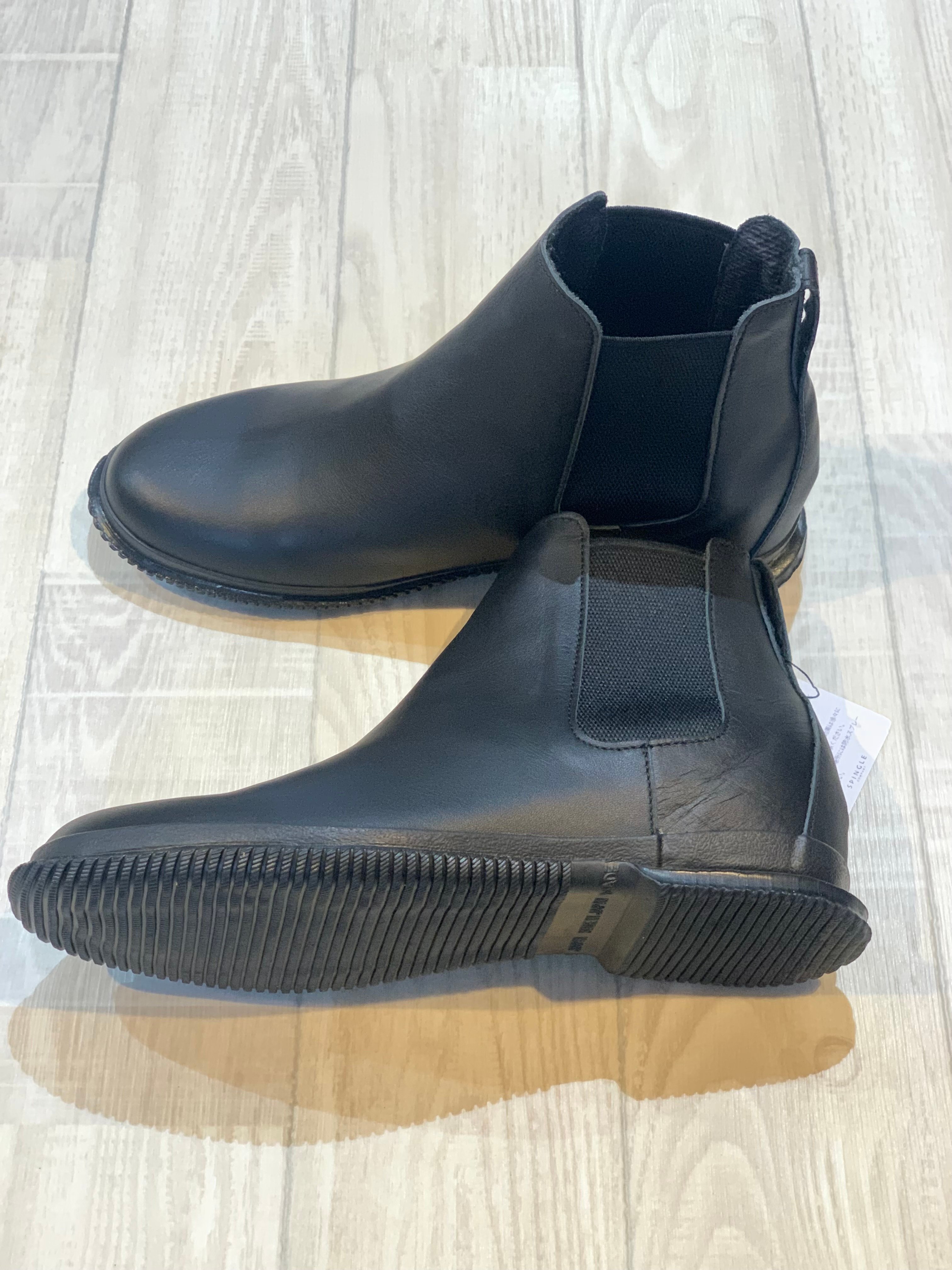 スピングル サイドゴアブーツ レディースモデル ブラック | LEATHER