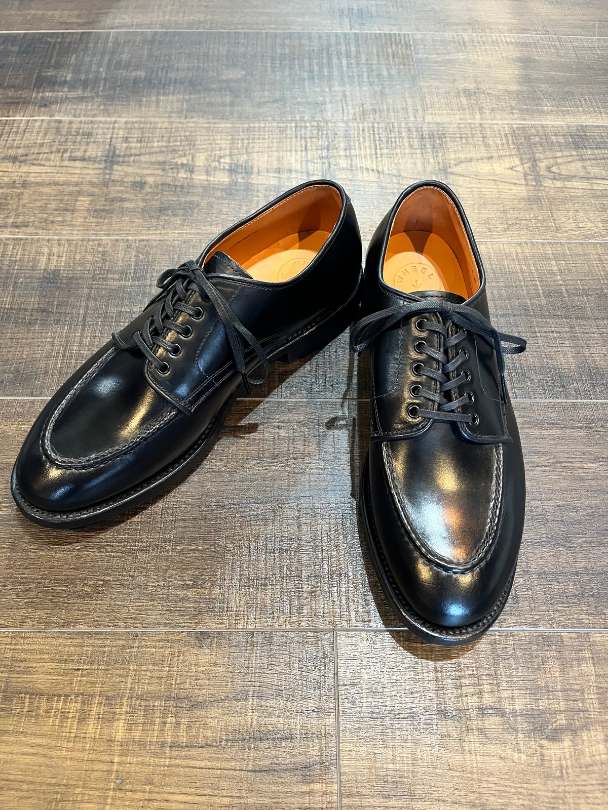 WHEEL ROBE ＃15078 モックトゥ クロムエクセル ブラック | LEATHER